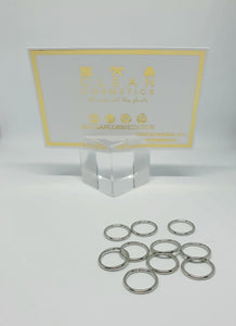 CLEAN COSMETICS SILVER BRAIDING HAIR RING